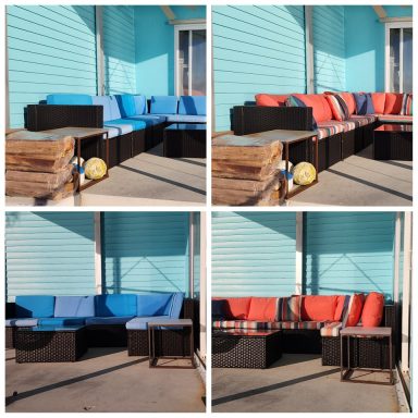 Patio furniture before and after Sunbrella Patio furniture before and after Sunbrella